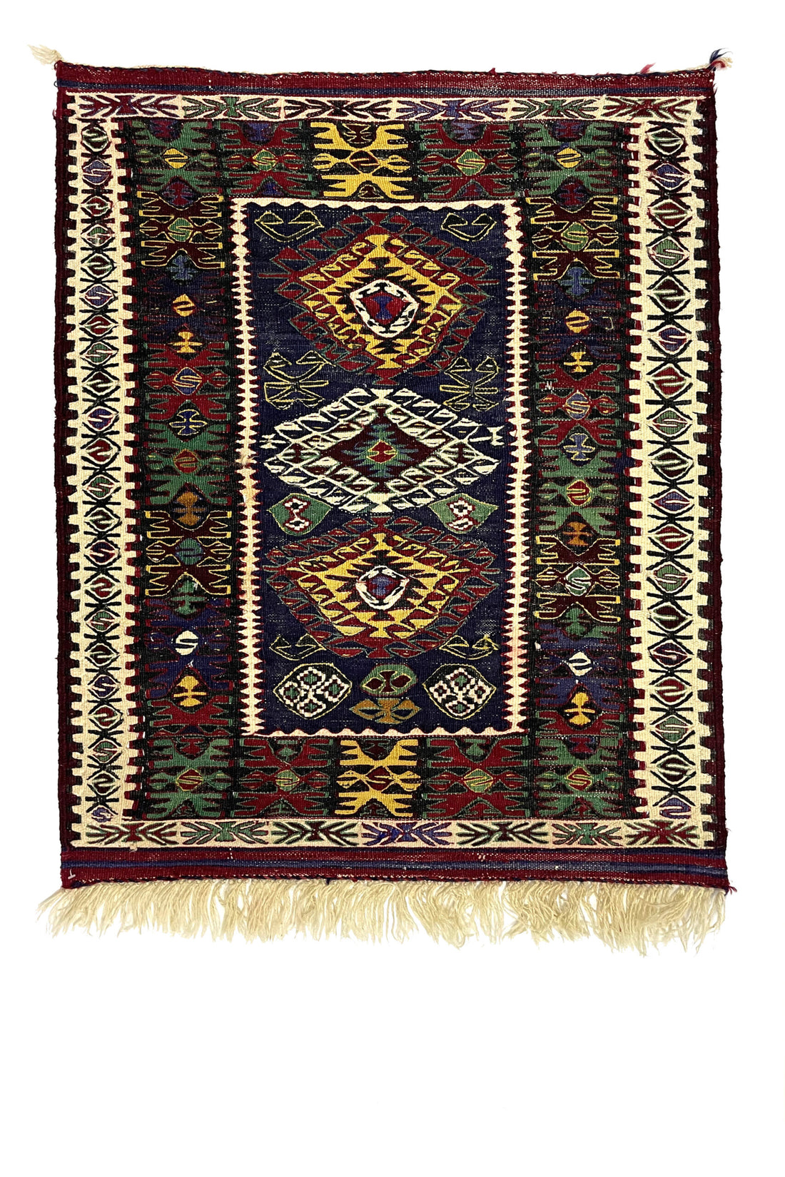 Vintage Konya Nuzumla Kilim Rug 82 cm x 107 cm - 0010001