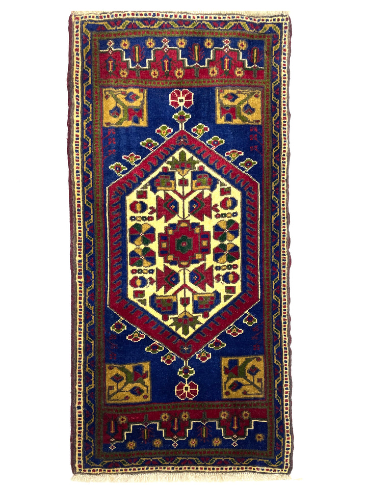 Vintage Anatolian Small Rug 60 cm x 112 cm (2 FT X 3'7” FT) - Y010059