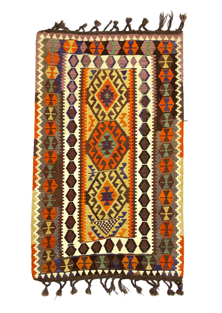 Vintage Kars Kilim Rug 84 cm x 140 cm (2’8” FT X 4’6” FT) - 0010015