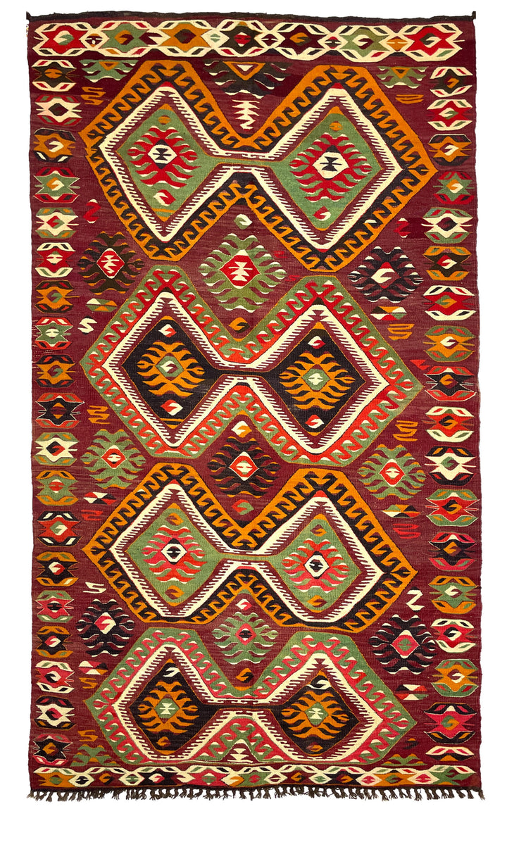 Vintage Large Mut Kilim Rug 171 cm x 310 cm (5’6” FT X 10’2” FT) - 0030009