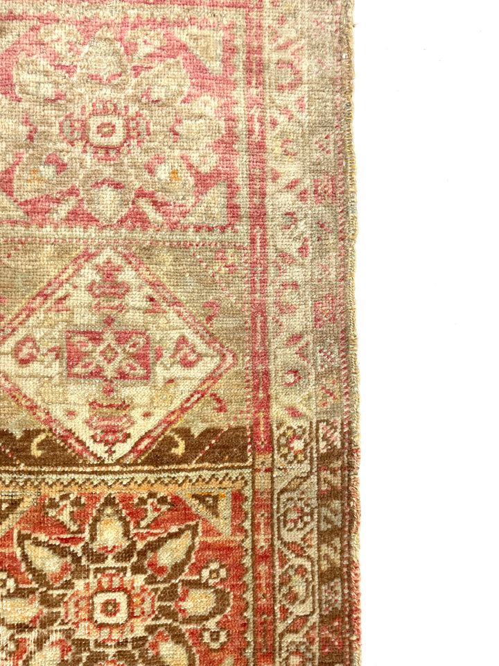 Vintage Mini Turkish Rug 46 cm x 75 cm (1'5" FT X 2'5" FT) - Y010055