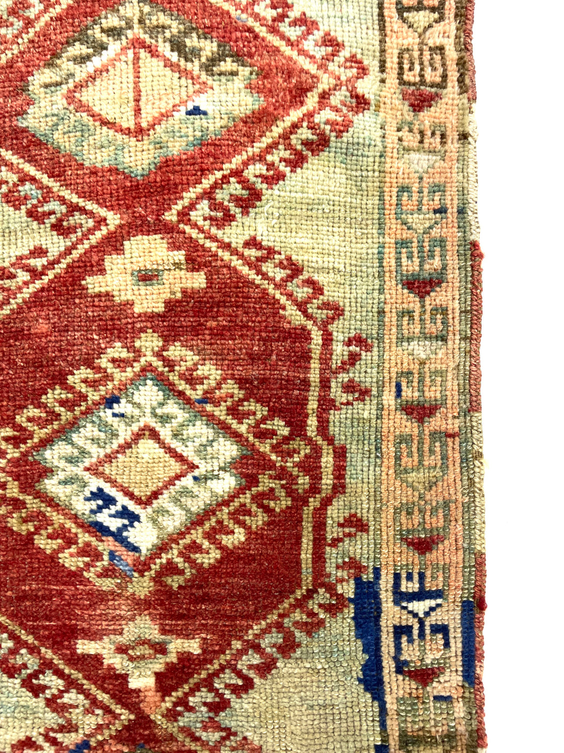 Vintage Mini Turkish Rug 60 cm x 88 cm (2 FT X 2'9” FT) - Y010063