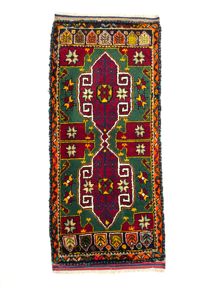 Vintage Turkish Entryway Rug 57 cm x 125 cm (1’9” FT X 4'1” FT) - Y010065