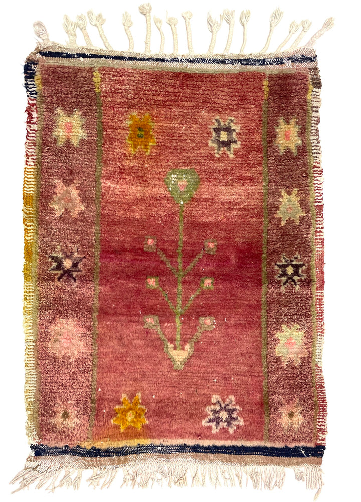 Vintage Turkish Small Rug 57 cm x 75 cm (1’9” FT X 2’5” FT) - Y010074