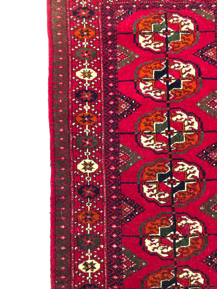 Vintage Turkoman Entryway Rug 53 cm x 98 cm (1’7” FT X 3'2” FT) - Y010069