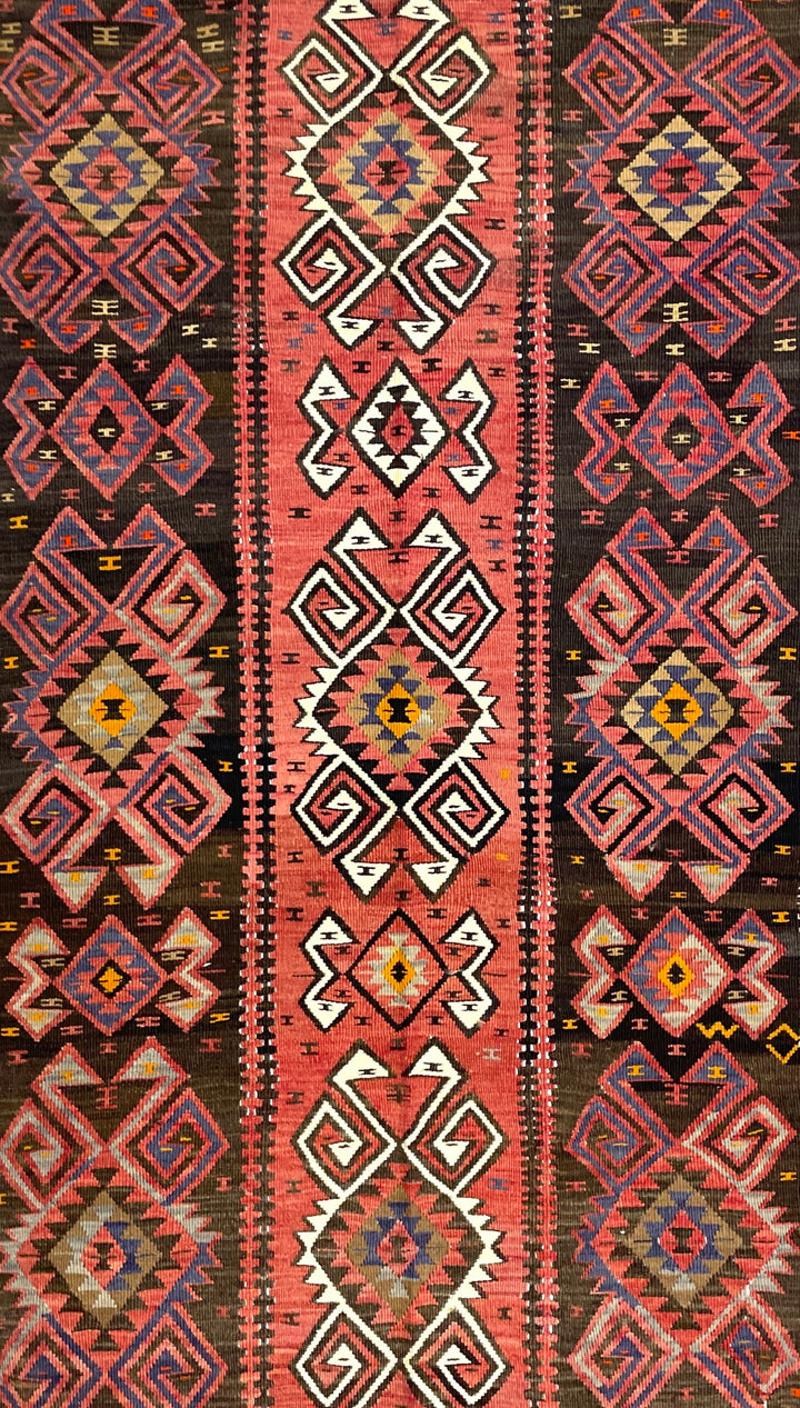 Vintage Van Kilim Rug 117 cm x 230 cm (3’8” FT X 7’5” FT) - 0020013