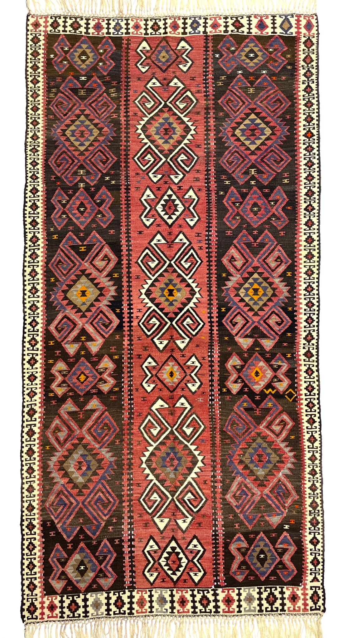 Vintage Van Kilim Rug 117 cm x 230 cm (3’8” FT X 7’5” FT) - 0020013